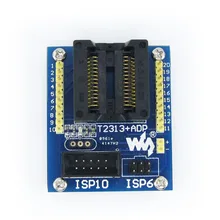 ATtiny2313 ATtiny4313 AVR SOIC20(300 mil) ISP 10-pin/6-pin ISP программирования адаптер Тесты разъем