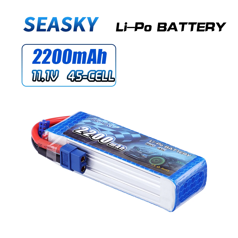 Аккумулятор SEASKY Lipo 2S 3S 4S 5S 6S 7,4 V 11,1 V 14,8 V 22,2 V 1500mah 2200mah 5200mah 6000mah lipo bateria для гоночного дрона FPV