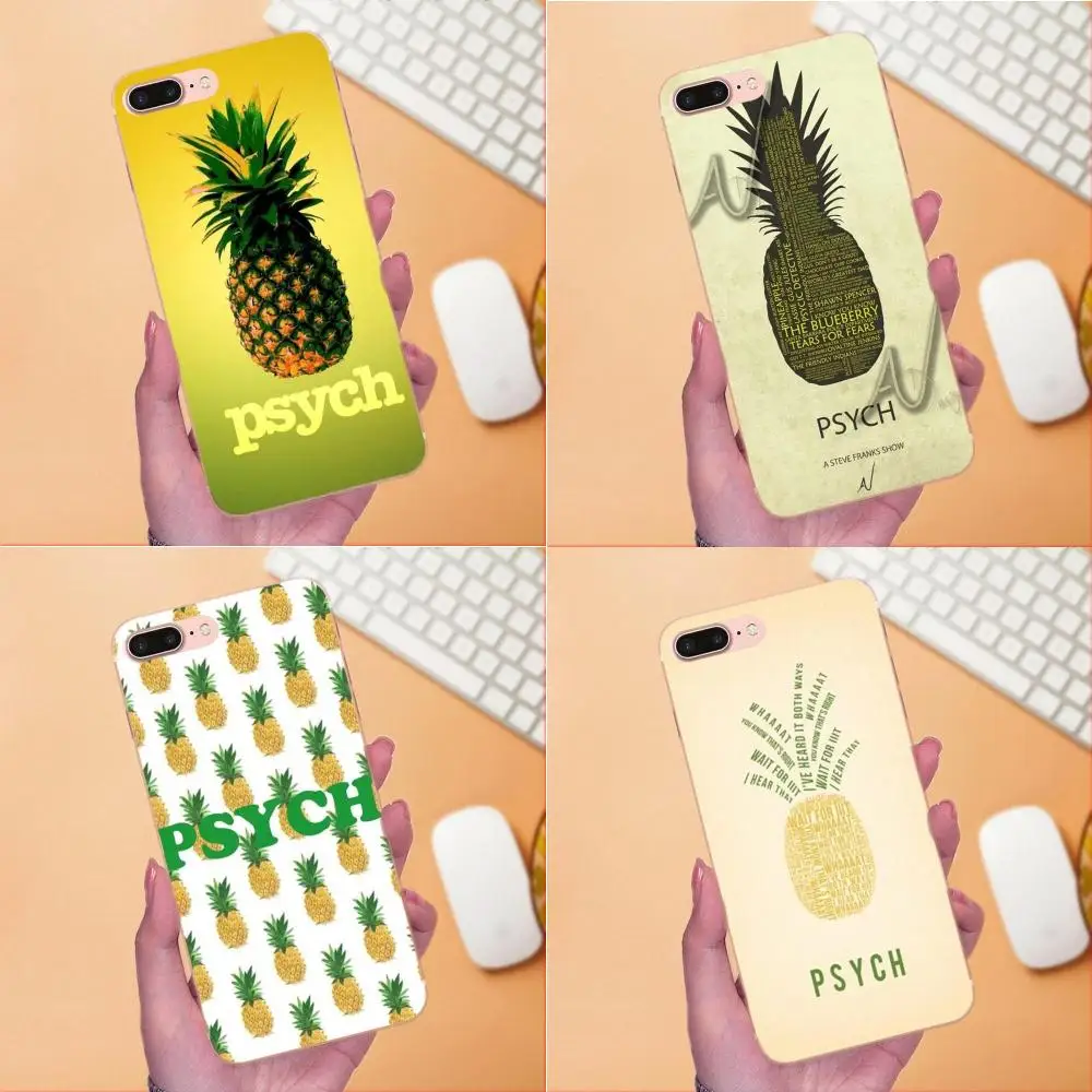 Amazing Psych Pineapple For Apple iPhone X XS Max XR 4 4S 5 5C 5S SE 6 6S 7 8 Plus Soft Silicone TPU Transparent Capa Case | Мобильные
