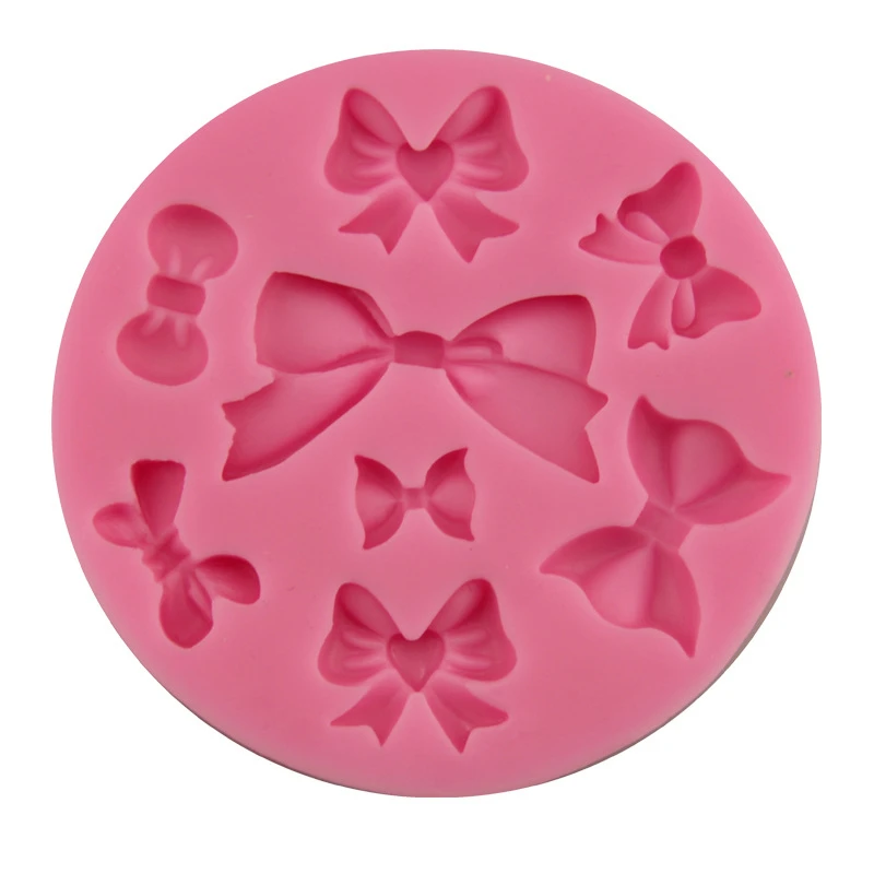 

3D Silicone Soap Mold Wedding Bowknot Fondant Form DIY Making Cake Mold Sugar Craft DIY Moule Savon Mould Decorating Tools