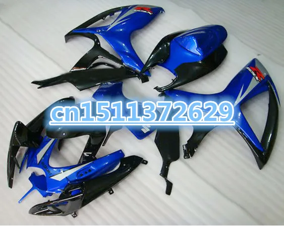 

Dor-blue black silver for GSX R600 R750 06-07 GSXR 600 750 GSXR600 GSXR750 GSX-R600 GSX-R750 K6 06 07 2006 2007 fairing kit
