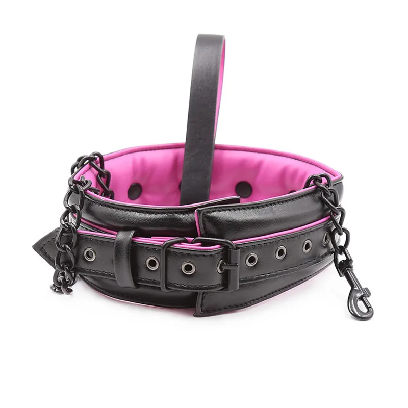  On The Bed Stress Restrain System with Soft Sponge Sex Handcuffs and Wrist Shackles Straps Collar R