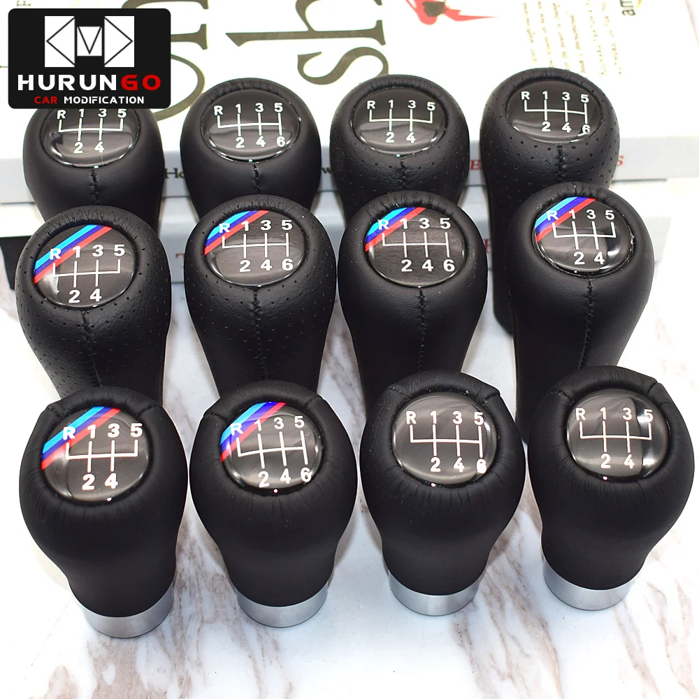 

5/6 Speed Gear Shift Knob Lever Stick Handle For BMW E81 E82 E87 E88 F20 E90 E91 E92 E93 E30 E36 E46 F30 E60 E61 E28 E34 E39 E63