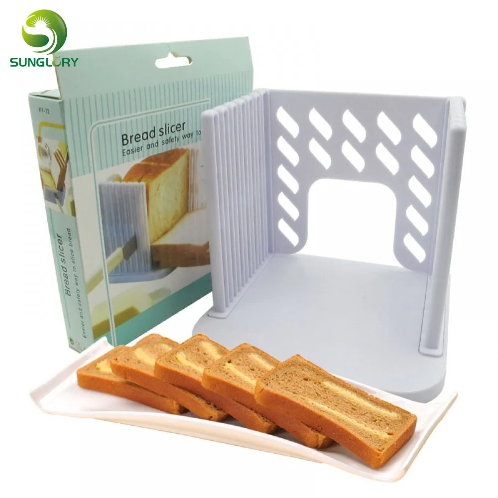 New Bread Slicer Loaf Toast Cutter Mold Maker Slicing Cutting Guide Kitchen BS 