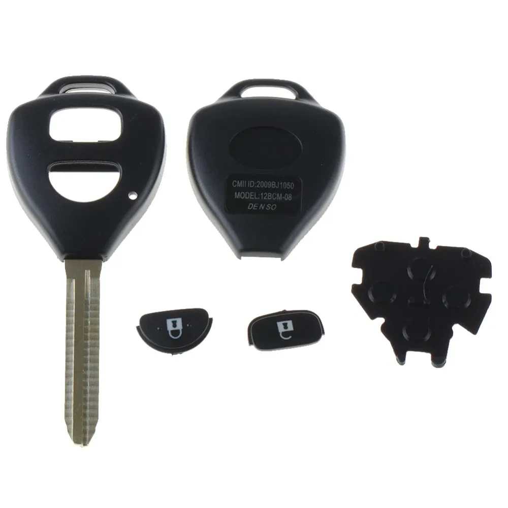 Чехол для дистанционного ключа подходит для TOYOTA Rav4 Corolla Hilux Prado 2 кнопки Fob OT8G