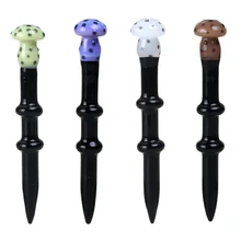 Для курения Dogo уникальный мультфильм высокого качества пятна гриб Стекло дабберы красочные Dab инструменты для масла и воска DB-082