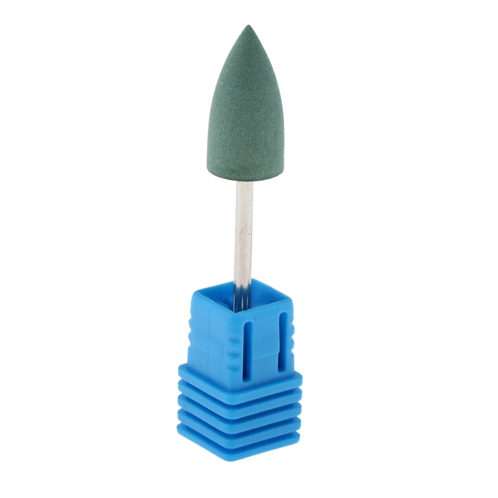 Silicone Nail Drill Bit, Cuticle Cleaner Electric Files Manicure Polisher Grinder Head for Natural and Acrylic Nails