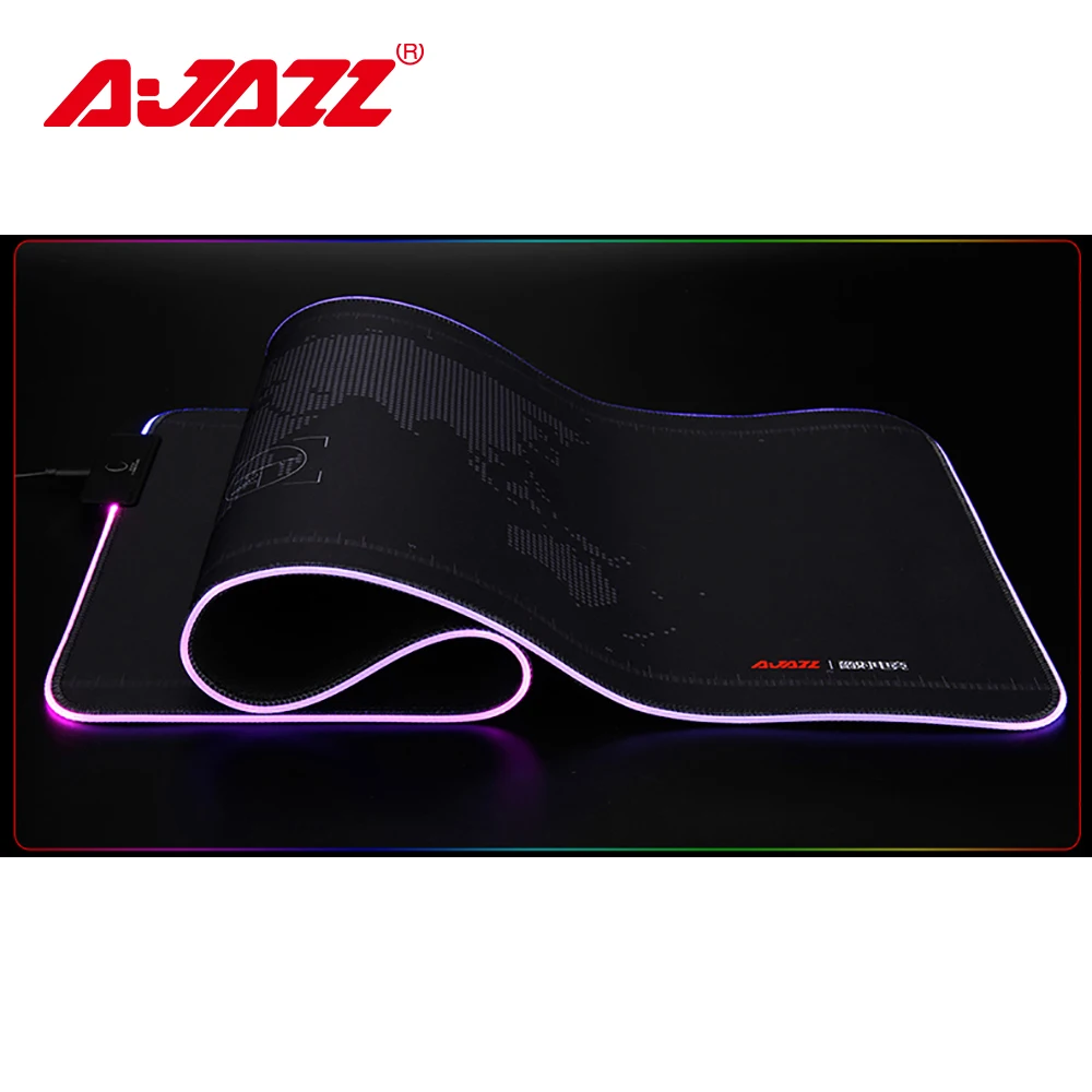 

Ajazz AJPADs Gaming Mouse Pad RGB Luminous Mouse Mat 12 Light Effects USB Keyboard Mousepad Anti-Slip Foldable Pad for Laptop PC