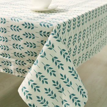 

WLIARLEO Linen Tablecloth Green Leaves Tableclothes Decoration For Wedding Pastoral Table Cover toalha de mesa festa 100x140cm