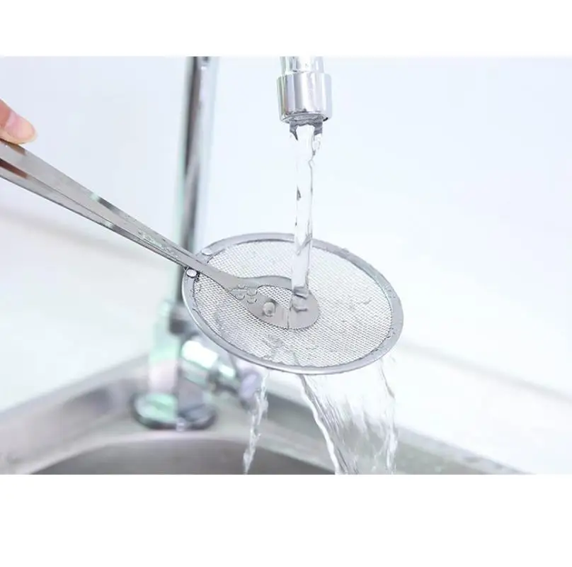 Stainless steel frying oil drain clip oil spill spoon barbecue clip fried scoop kitchen tool