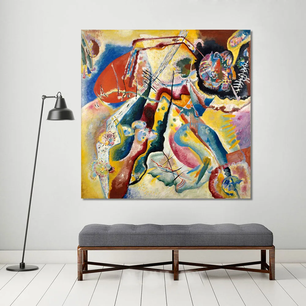 

Embelish Abstract Wall Art Canvas Visual Works Wassily Kandinsky Modern Home Decor Oil Painting For Living Room Framed Pictures