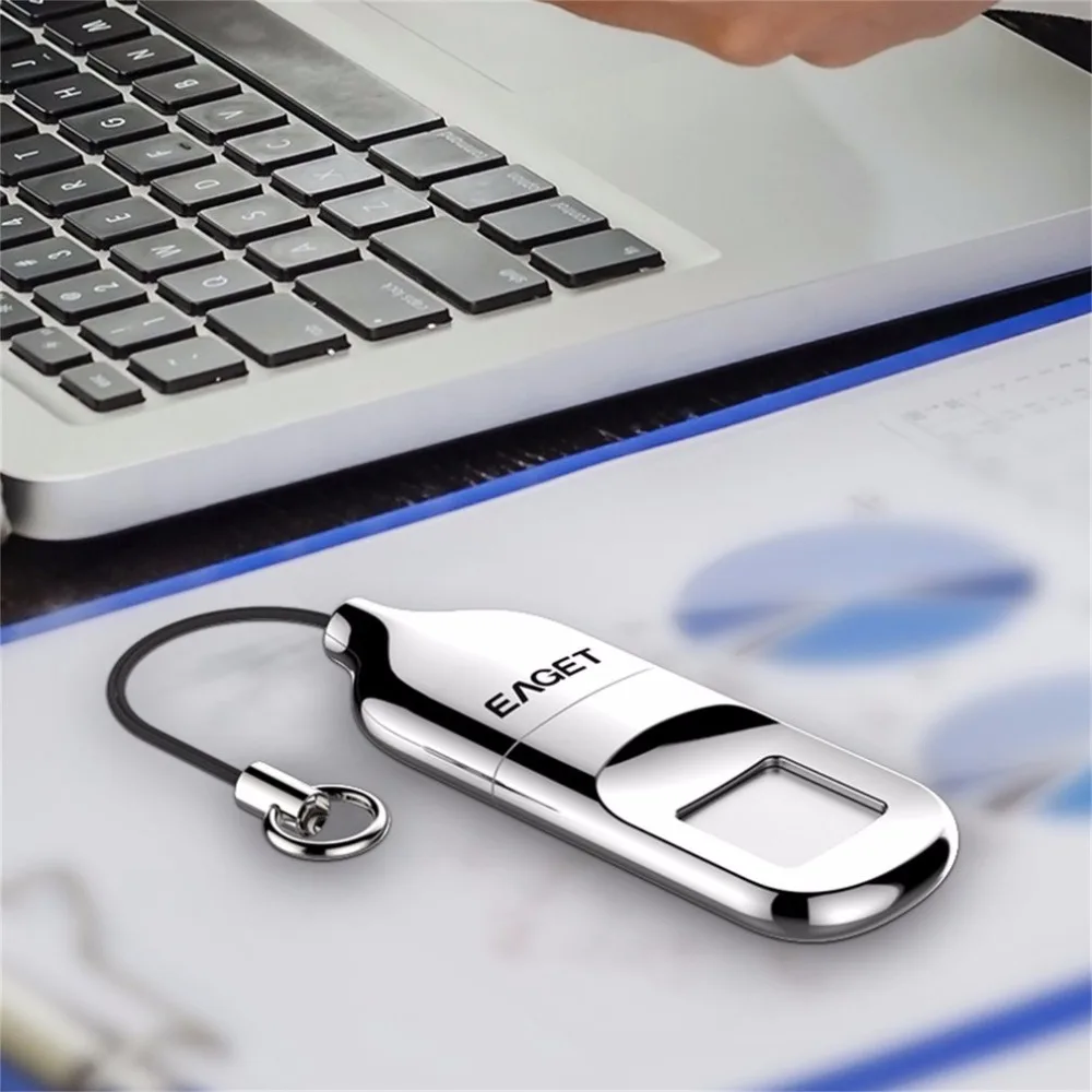 32GB 64GB Recognition Fingerprint Encryption USB Memory Stick
