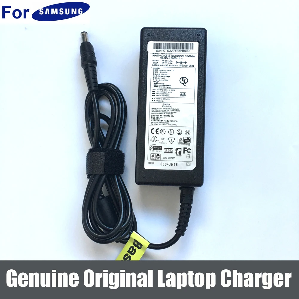 60W 19V 3.16A Laptop Adapter Power Cord Charger For Samsung X460 42PW
