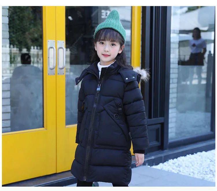 new 2017 winter girls padded coats long clothes children solid hooded jackets for girl warm tops kids parka clothing 4 5 6 7 8 9 10 11 12 13 14 15 years little big teenage girl coat winter long  girls winter coats 2017 (28)