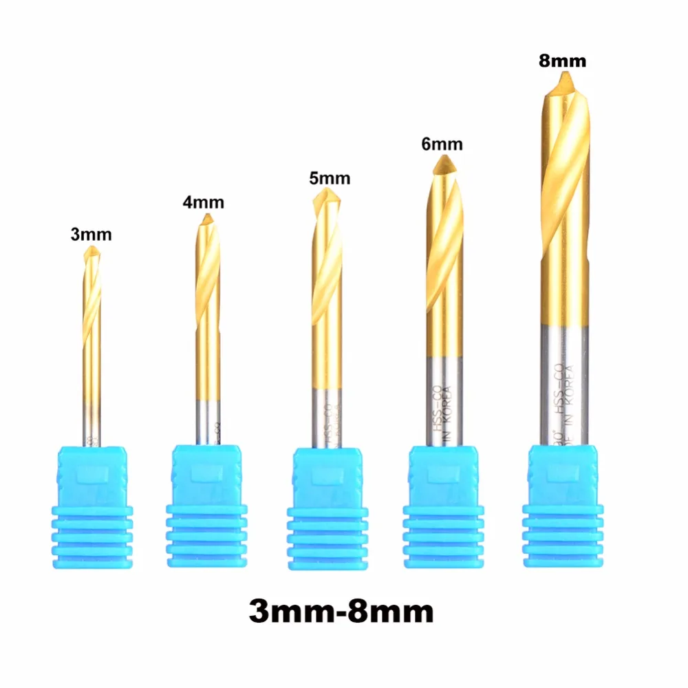 

5pcs/lot D3-10*90Degree 2017 New type high quality Containing cobalt HSS fixed Point drill bit 90degree free shipping