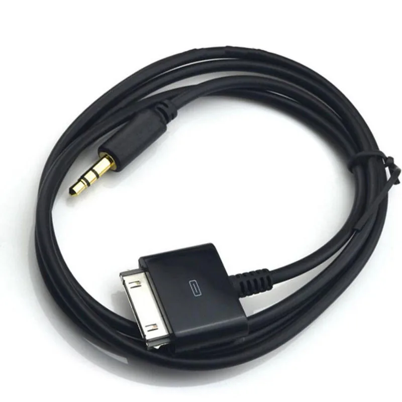 30 pin Male Dock to 3.5mm Jack Car AUX Stereo Audio Data