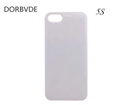 3d пустой белый Плёнки чехол для iPhone 4S 5 SE 5C 6 7 8 6S плюс 7 Plus 8 плюс X 50 шт./лот