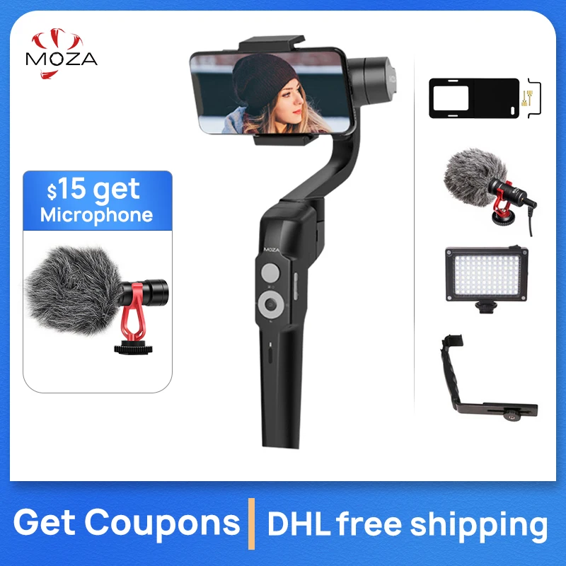 

MOZA MINI S 3-Axis Handheld Foldable Gimbal Stabilizer for Huawei P30 Pro iPhone X 8Plus 8 VS MINI MI Zhiyun Smooth 4 Vimble 2