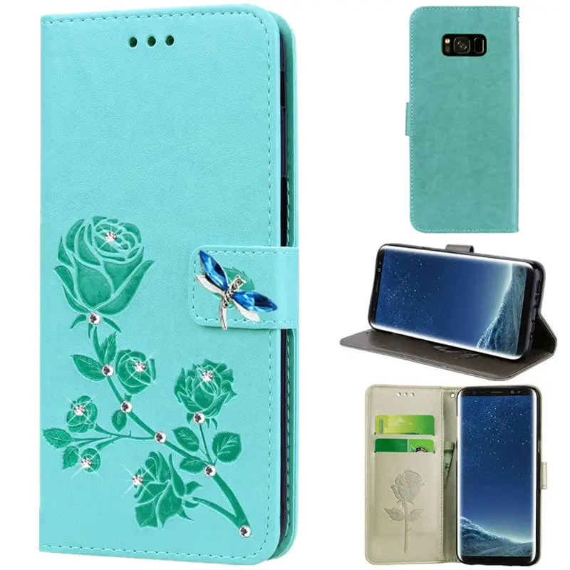 Модная розовая блестящая сумка для телефона Samsung Galaxy S9 S8 Plus S6 S7 Edge S5 S4 S3 блестящий