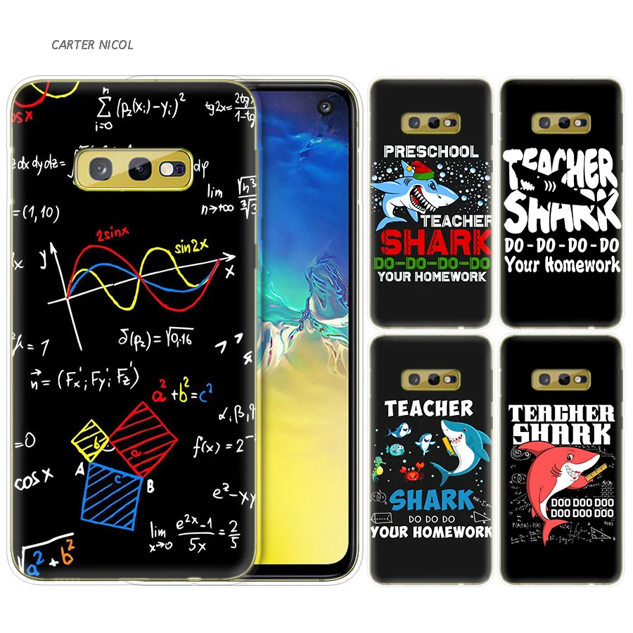 

Silicone Case for Samsung Galaxy S10 S10e S8 S9 J4 J6 A6 A8 Plus 5G M30 M20 M10 A50 A30 A10 Cover Teacher Artist Chemist Doctor