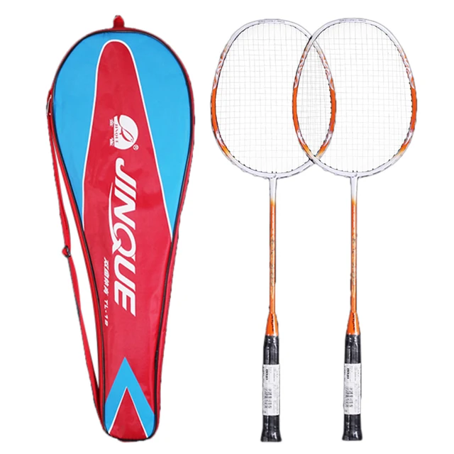 2 Player Badminton Racket Set Lightweight Carbon fiber Badminton