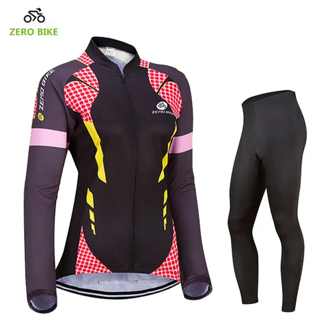 Womens Autumn bike Tops Cycling jersey bicycle long sleeve shirt Sports uniform