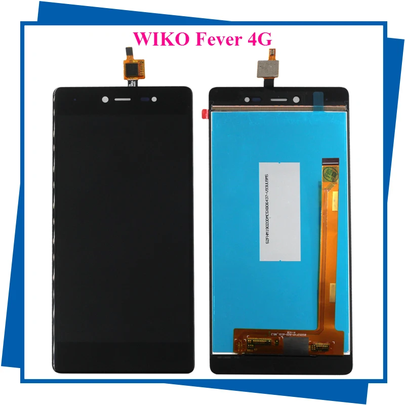 For WIKO Fever 4G LCD Display Touch Screen High Quality Digitizer Assembly Mobile Phone LCDs Free Shipping