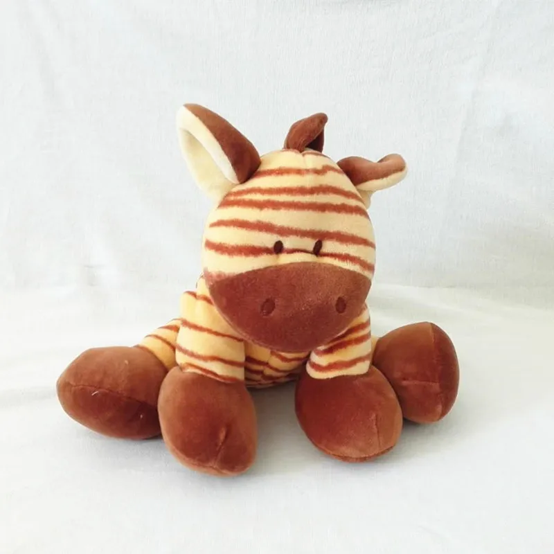 Biwan Stuffed Zebra 28cm Plush Toys Soft Cute Velvet Infant Toy Baby