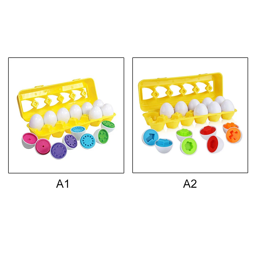 Многоцветный Форма совпадающий набор яиц для массажа дошкольного Монтессори игрушки для малышей обучающие игры распознавание цвета обучения