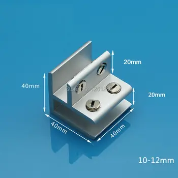 

free shipping Aluminum glass clamp F clamp folder shelf connector Furniture Hardware fitting diy handmade
