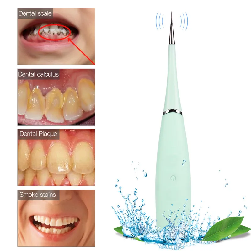 Портативный Электрический звуковой стоматологический скалер для удаления зубного камня от зубных пятен зубной камень ластик для чистки зубов набор инструментов дропшиппинг