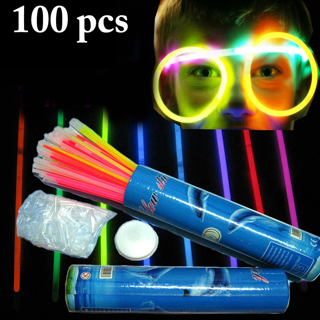 

Special Glow Stick Set 100pcs Creative Cheer Muti-Colors Shine Glow Bracelet Light Up Stick For Festival Party Favors