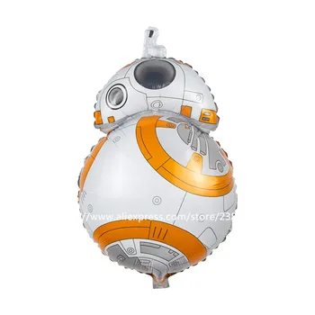 

25pcs/lot Star Wars balloon The Force Awakens BB-8 Globos Foil Balloons Party Supplies Helium Balloons Kids Toys Gifts