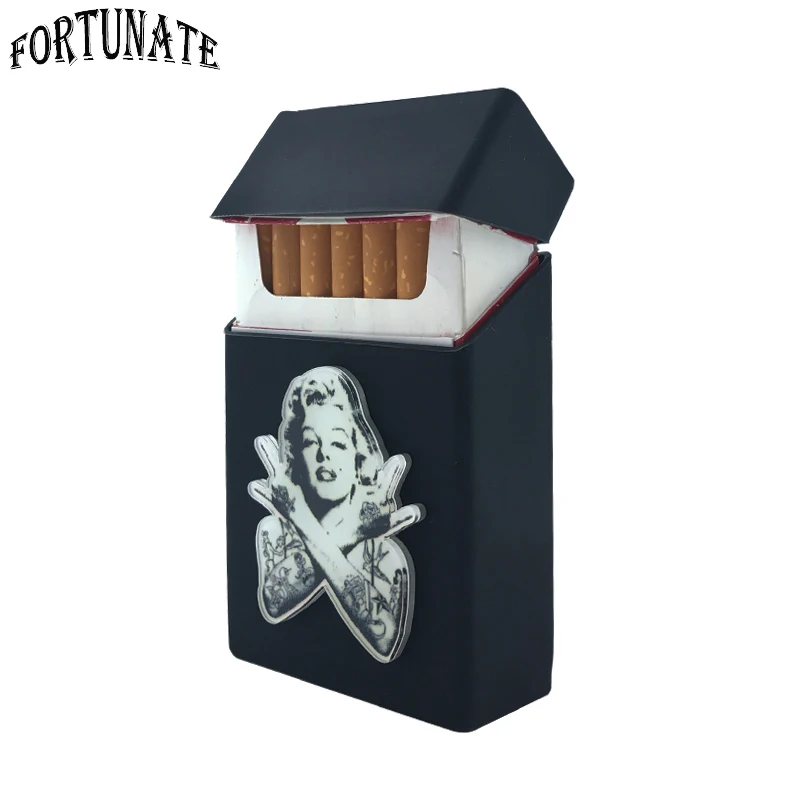POW! Значок силиконовый контейнер для табака чехол для портсигара принадлежности для курения 20 сигарет коробка держатель для сигарет табачная коробка - Цвет: AYH0011