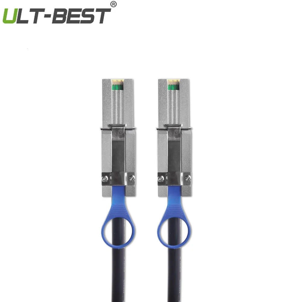 

ULT-Best External Serial Attached SCSI Mini SAS 26Pin(SFF-8088) Male to Mini SAS 26Pin (SFF-8088) Male Data Cable Black 1M(3ft)