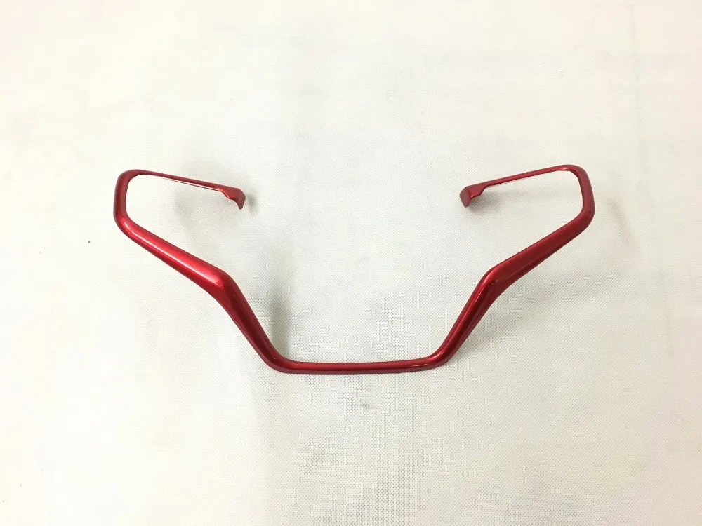 Red ABS Interior Steering Wheel Cover Frame Trim for Honda CRV CR-V 2017-2018