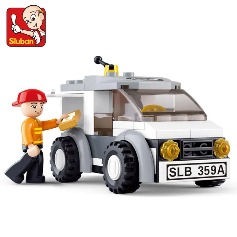 

Sluban Sim City Series Express Car Model Building Blocks Bricks Action Figure 3D Construction Toys for Children