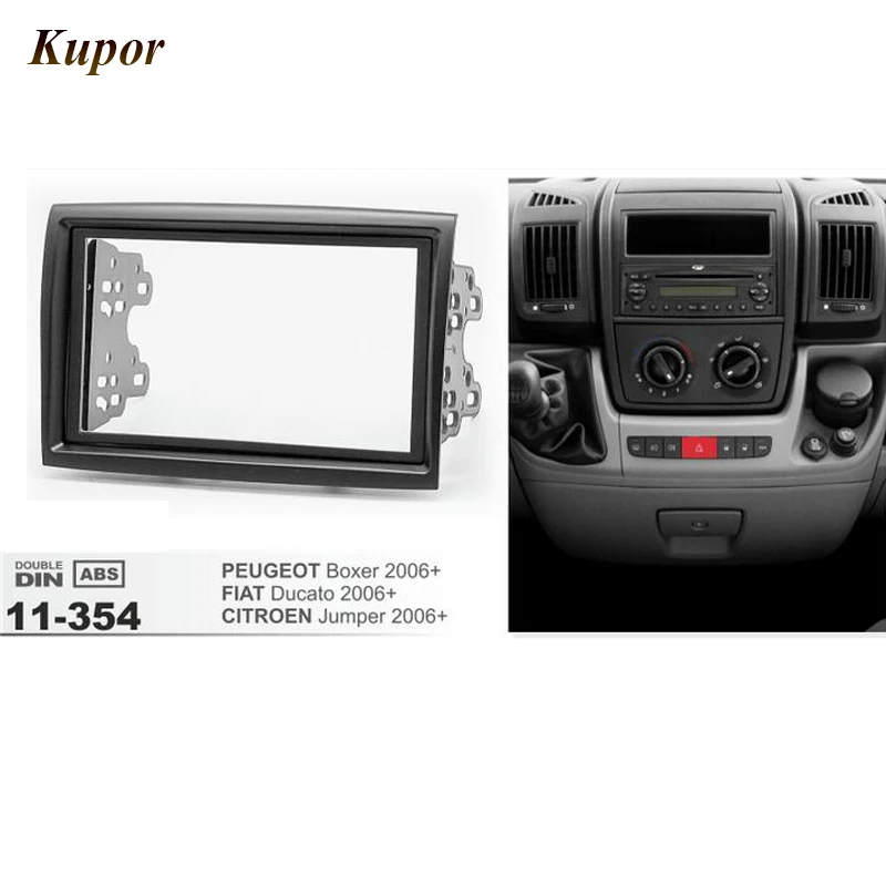 11-354 Car Radio Fascia For CITROEN Jumper/PEUGEOT Boxer/FIAT Ducato 2006+ Stereo Fascia Dash CD Trim Installation Frame Kit 11-354 Car Radio Fascia For CITROEN Jumper/PEUGEOT Boxer/FIAT Ducato 2006+ Stereo Fascia Dash CD Trim Installation Frame Kit