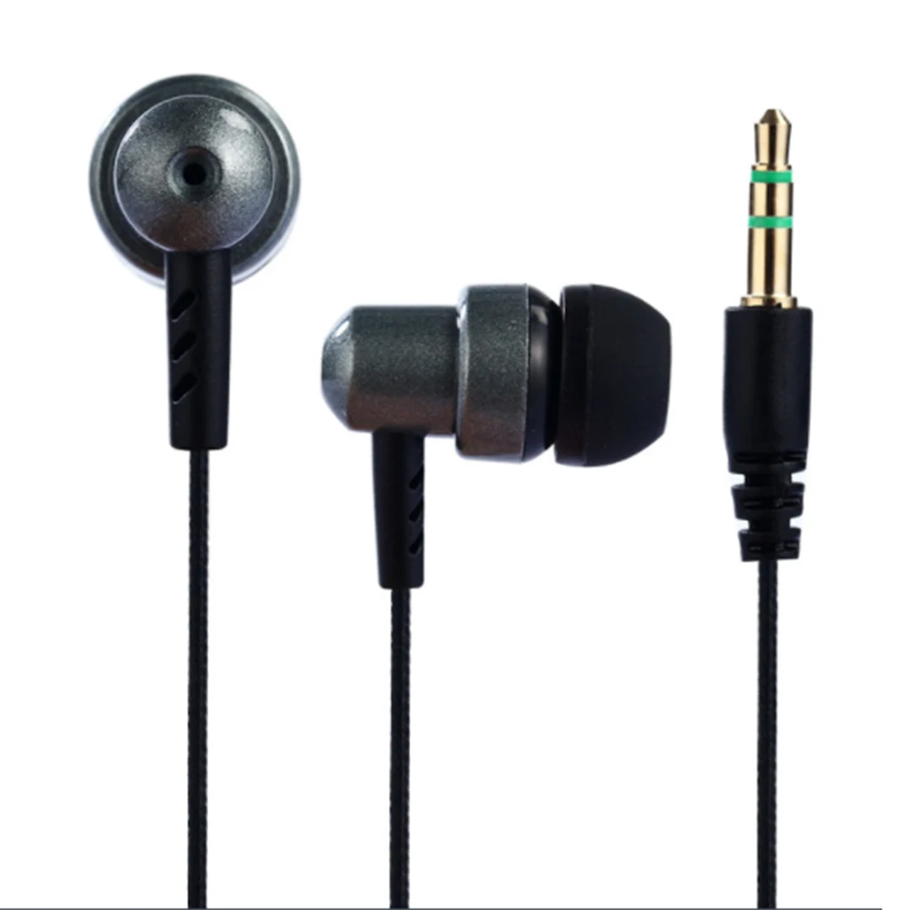 Универсальный проводные наушники в ухо наушник USB кабель с нейлоновой оплеткой стерео небольшие дешевые наушники плотно прилегающие к уху, супер бас 3,5 мм разъем, гарнитура для смартфона - Цвет: Черный