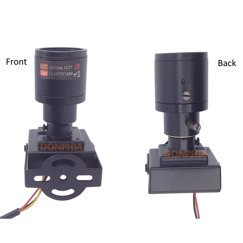 800tvl Varifocal Lens Mini Camera 2.8-12mm Adjustable Lens+RCA Adapter Security Surveillance CCTV C - 32299322406