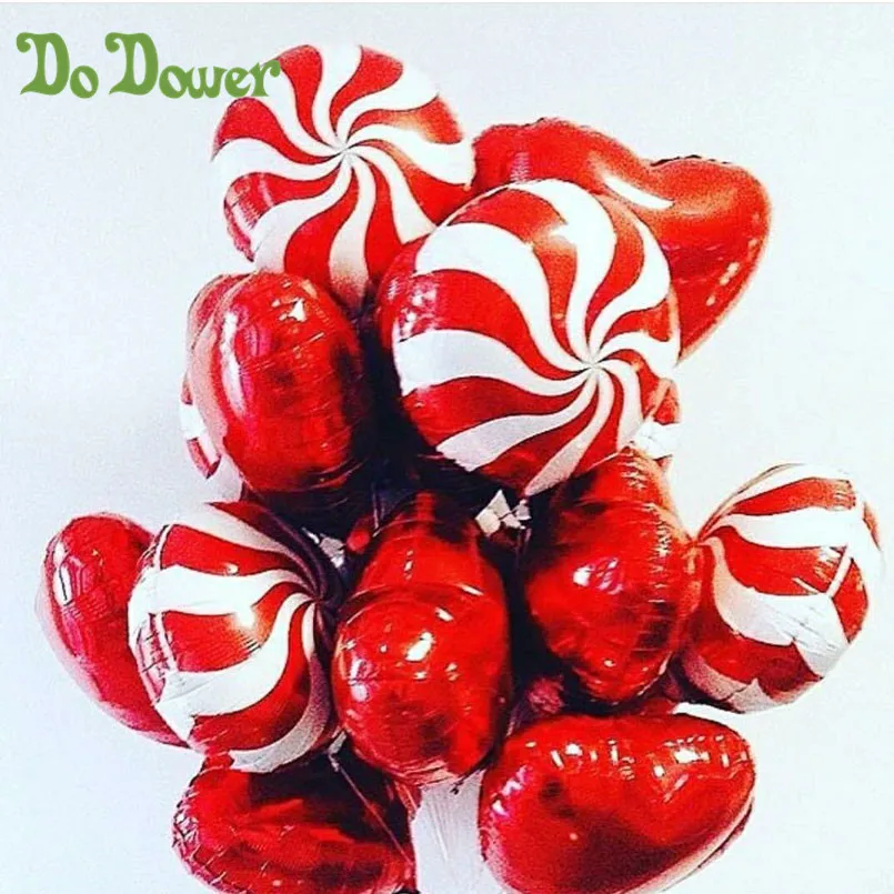 

10pcs 18inch red Heart Shape Aluminium Foil Air Balloons Wedding Party Decorations Marriage love candy Ballon Supplies globos