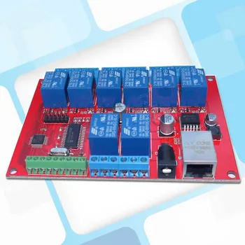 

8-Channel Ethernet Relay Network Switch Jog Delay TCPUDP Module Controller Local Button