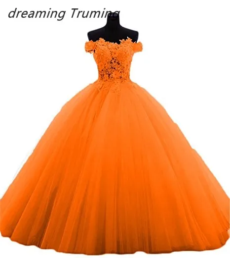 Multi Colored Quinceanera Dresses With Appliqued Lace Tulle Dresses 15 Years Ball Gowns vestido de 15 anos de debutante