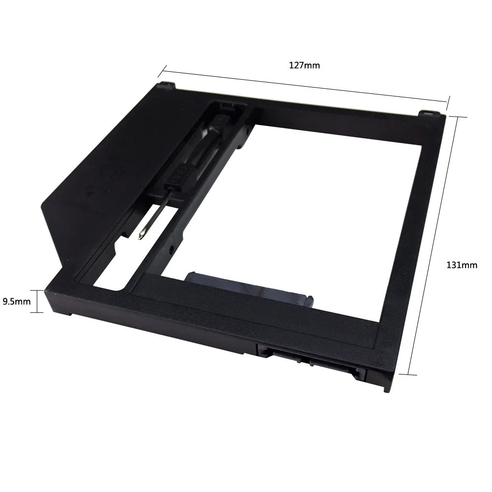 DeepFox пластиковые 2nd жесткий диск SSD HDD caddy 9 5 мм SATA 3 0 для 2 &quotSSD чехол Корпус Apple Macbook