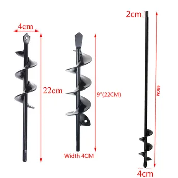 

Garden Planter Auger Drill Bit Planting Hole Digger Auger Spiral DIY Drill Bit Replacement Electric Cordless Plant Auger Spiral