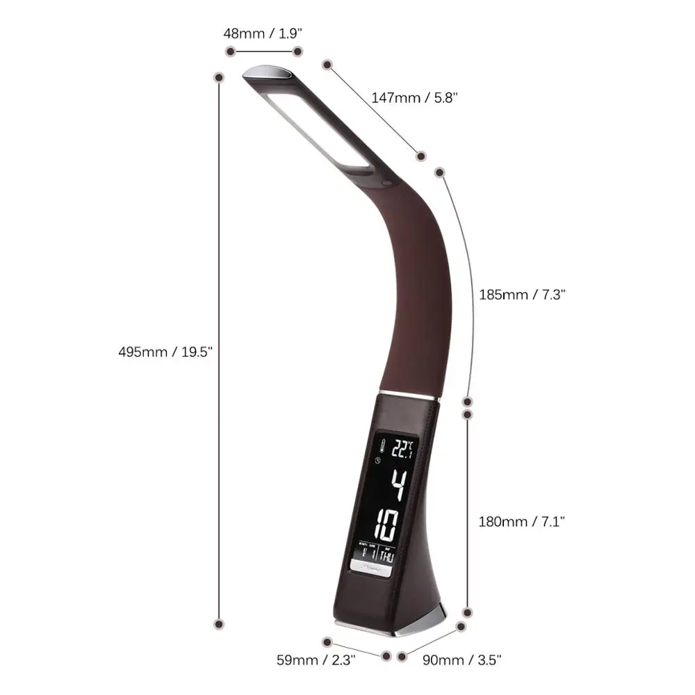 Настольный календарь, лампа, кожа, текстура, складной, затемнение, ЖК-дисплей, контрольный стол, деловой светодиодный Б
