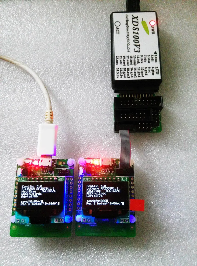 Contiki 6 loupan CC2538S node, ZigBee node, CC2538 anmulink module