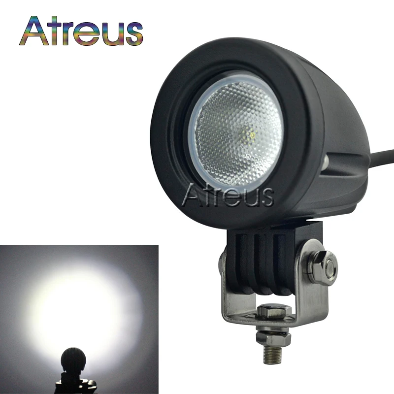 

2Inch 10W Car LED Work Light 12V Round Spot DRL For ATV 4X4 Truck 4WD Offroad Trailer Bicycle Motorcycle Driving Fog Lamp Lights