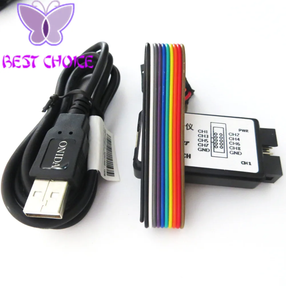 

New Arrival USB Logic Analyzer 24M 8CH, MCU ARM FPGA DSP debug tool