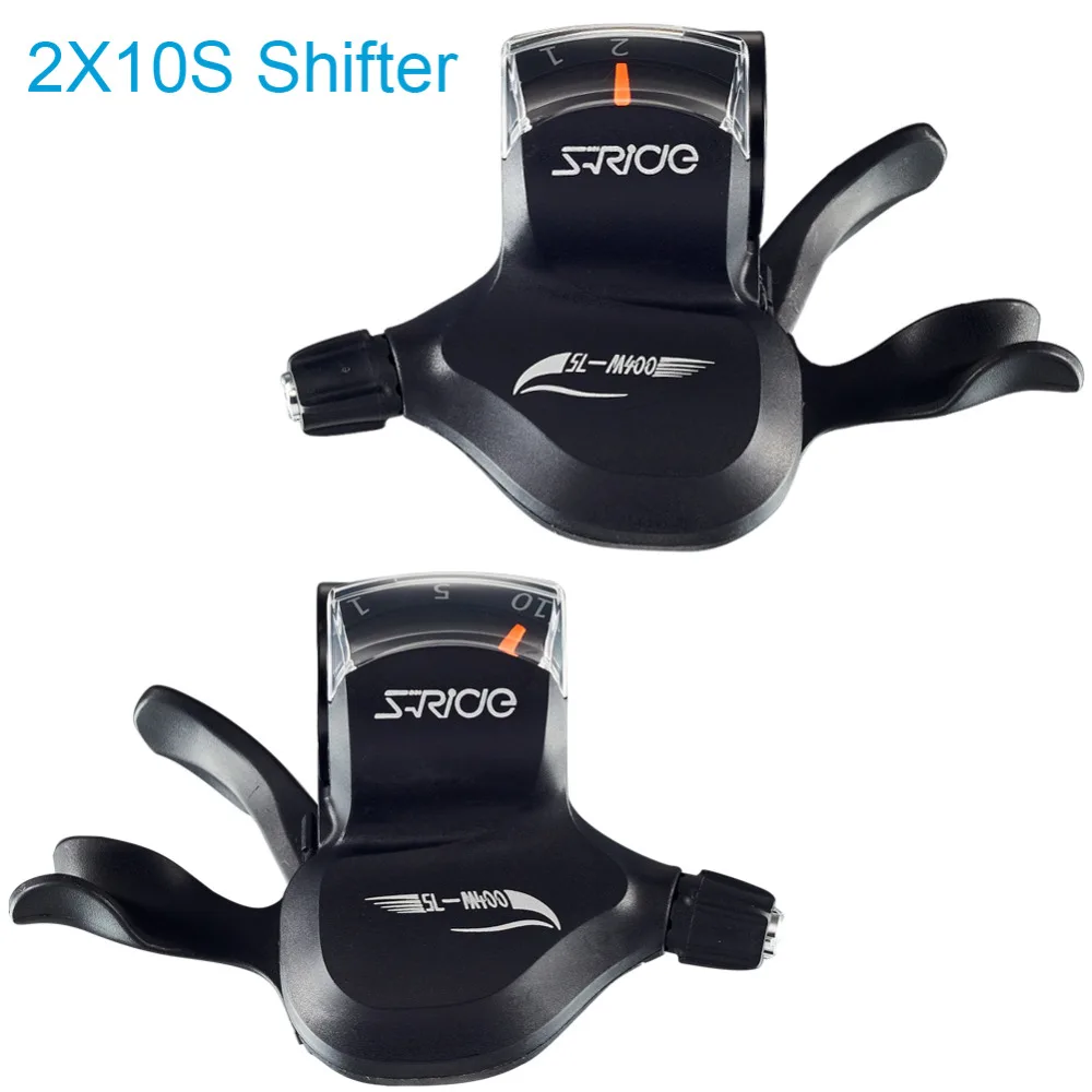 

S-Ride SL-M400 Conjoined DIP 2X10 Speed Shifters Double MTB Bicycle Derailleur Bike Shifting Derailleur Compatible for Shimano